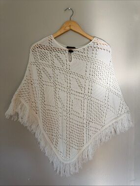 A.L.C. Open-Weave Cream Knit Top with Toggle Closure